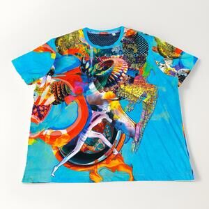 Robert Graham Limited Edition Downshift Jewels Skull Embroidered Mens 4Xl Tshirt